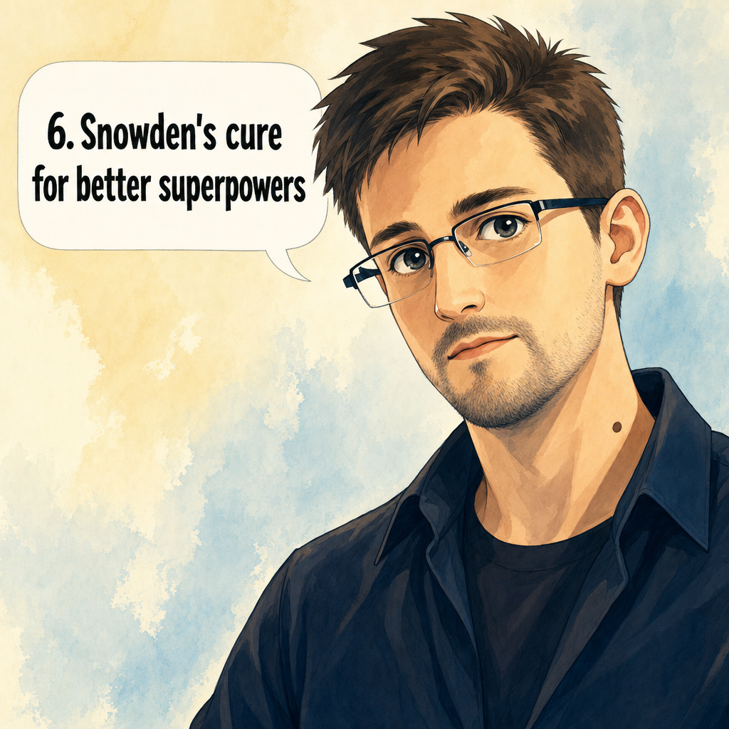 Snowden's cure — for better superpowers